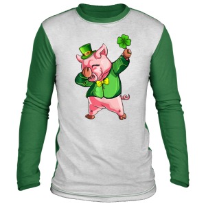 Dabbing Pig Lovers Irish Shirt St Patricks Day Shamrock T-Shirt, Long Sleeve, Hoodie