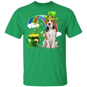 Beagle St Patricks Day Irish Shamrock Dog T-Shirt, Long Sleeve, Tank Top