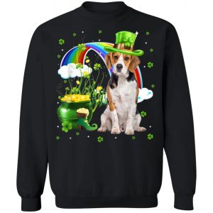 Beagle St Patricks Day Irish Shamrock Dog T-Shirt, Long Sleeve, Tank Top