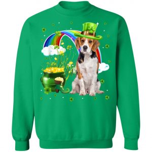 Beagle St Patricks Day Irish Shamrock Dog T-Shirt, Long Sleeve, Tank Top