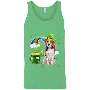 Beagle St Patricks Day Irish Shamrock Dog T-Shirt, Long Sleeve, Tank Top