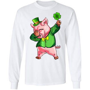 Dabbing Pig Lovers Irish Shirt St Patricks Day Shamrock T-Shirt, Long Sleeve, Hoodie