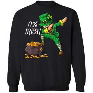 0 Irish Funny Saint Patricks Day Leprechaun Dabbing Dance Long Sleeve, Shirt