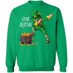 0 Irish Funny Saint Patricks Day Leprechaun Dabbing Dance Long Sleeve, Shirt
