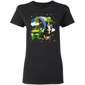Bernese Mountain St Patricks Day Irish Shamrock Dog T-Shirt, Long Sleeve, Tank Top
