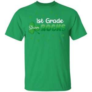 1st Grade Shamrocks St Patricks Day Kid Boy Girl Shirt, Long Sleeve