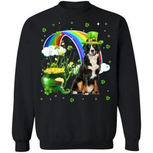 Bernese Mountain St Patricks Day Irish Shamrock Dog T-Shirt, Long Sleeve, Tank Top