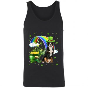 Bernese Mountain St Patricks Day Irish Shamrock Dog T-Shirt, Long Sleeve, Tank Top