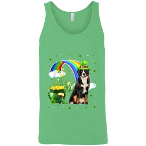 Bernese Mountain St Patricks Day Irish Shamrock Dog T-Shirt, Long Sleeve, Tank Top