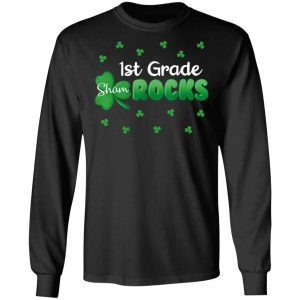 1st Grade Shamrocks St Patricks Day Kid Boy Girl Shirt, Long Sleeve