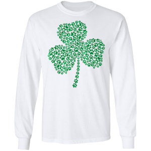 Dog Paw Shamrock St Patricks Day Premium T-Shirt, Long Sleeve, Hoodie