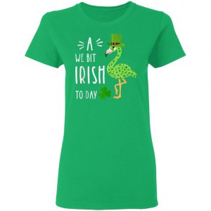 A We Bit Irish To Day Flamingo For St. Patricks Day Shirt, Tank Top