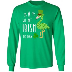 A We Bit Irish To Day Flamingo For St. Patricks Day Shirt, Tank Top