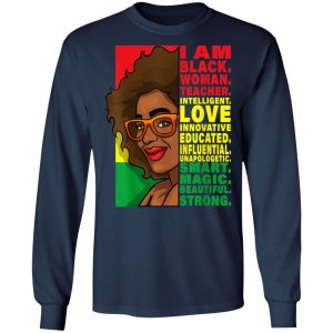 Black History Month Teacher Women African Teachers Glasses T-Shirt, Hoodie, LS