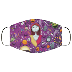 Sally Skellington Face Mask  Nightmare Before Christmas Face Mask Reusable
