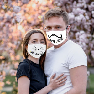 Friends Mr Rachel Mrs Ross Couple Face Mask