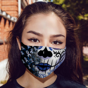 Diabetic Awareness Face Mask Sugar Skull Diabetes Awareness Face Mask
