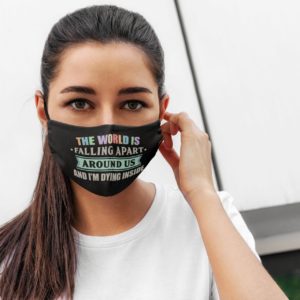 The World Is Falling Apart Moira Rose Face Mask