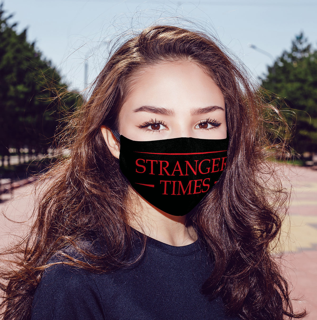 Stranger Times From Stranger Things TV Show Movies Face Mask Stranger Times From Stranger Things TV Show Movies Face Mask