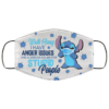 Love Peace Baseball Face Mask  Baseball Lovers Facemask