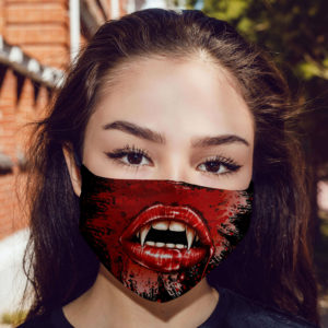 Red Lips Vampire Halloween Mask Cloth Face Mask