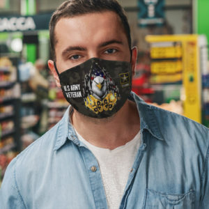 US Army Veteran Eagle American Flag Face Mask