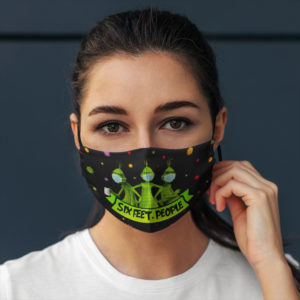 Grinch Six Feet People Funny Grinch Face Mask Cover