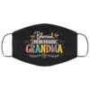 Blessed To Be Called Grandpa Washable Reusable Custom  Funny Grandpa Face Mask Cover