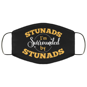 Stunads Im Surrounded By Stunads Funny Face Mask Reusable  Sarcastic Face Mask Reusable