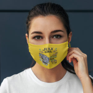 Butterfly July Girl They Whispered to Her I Am the Storm Face Mask Reusable