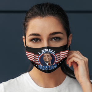 I Smell Hippies  Ronald Reagan Funny Face Mask