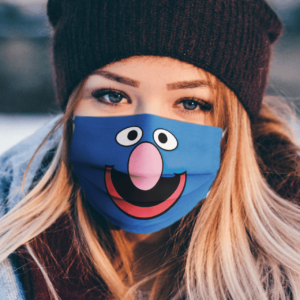 Sesame Street Grover Face Face Mask