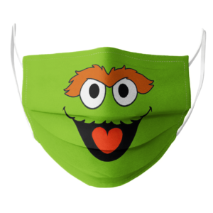 Sesame Street Oscar The Grouch Face Mask
