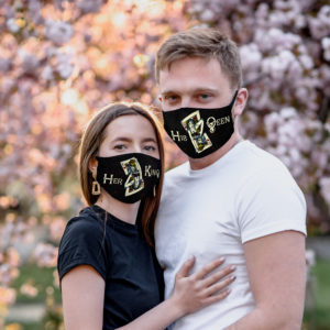Her King His Queen Face Mask