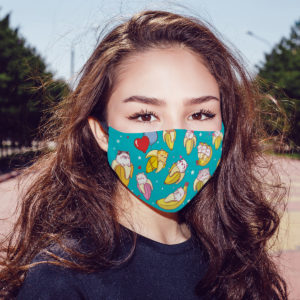 Bananya Cat Face Mask Reusable