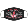 A Big Piece Of My Heart Lives In Heaven And She Is My Wife Cardinal Face Mask