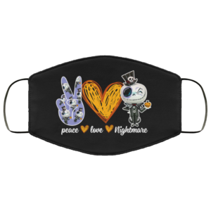 Peace Love Jack Face Mask