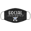 Math Social Distance Equal Pi Forever Funny Face Mask Reusable