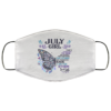 Butterfly June Girl They Whispered to Her I Am the Storm Face Mask Reusable