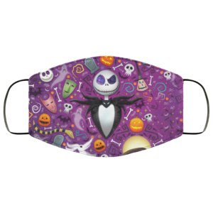 Jack Skellington Mask  Nightmare Before Christmas Face Mask Reusable