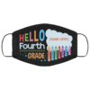 Personalized Hello Fourth Grade  Elementary Kid Cloth Face Mask