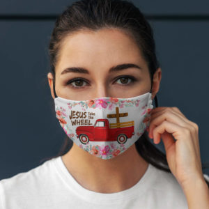 Jesus Take The Wheel Face Mask  Jesus Face Mask