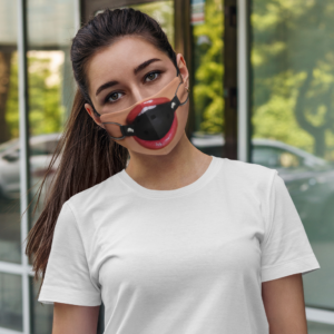 Funny Erotic Fetish Ball Gag Face Mask Sexy Face Mask
