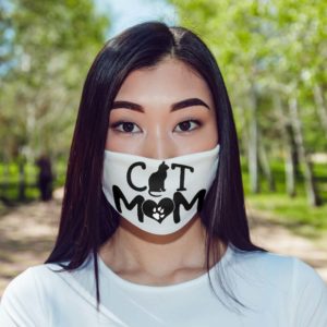 Cute Cat Mom Face Mask   Cat Mom Gift Face Mask