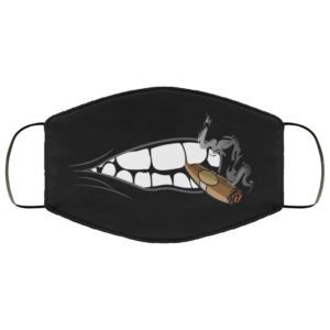 Mouth and Cigar Sarcastic Novelty Face Mask