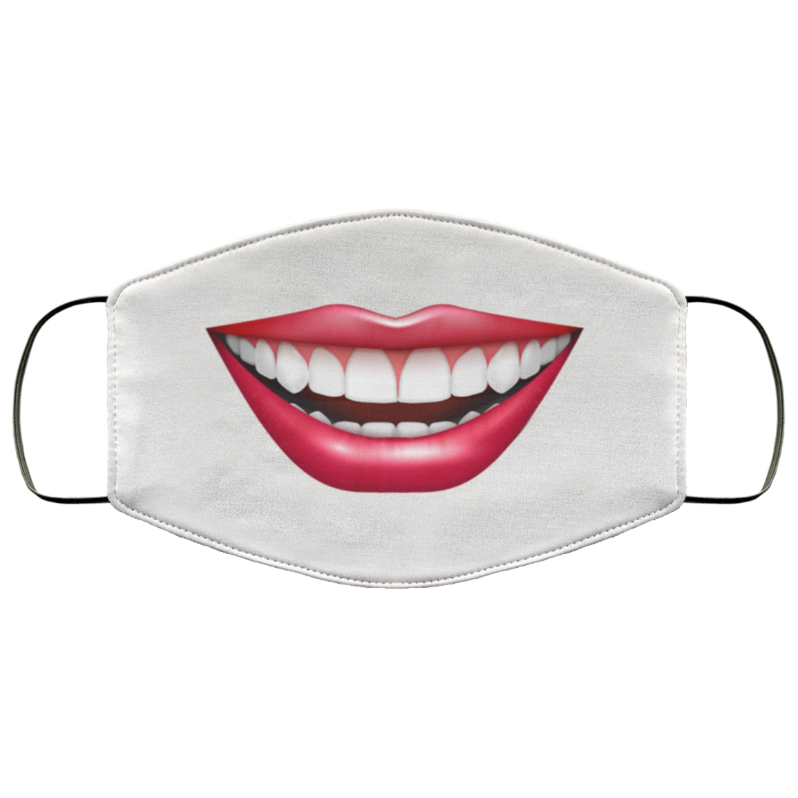 Smiling Face Mask  Pink Lips Face Mask