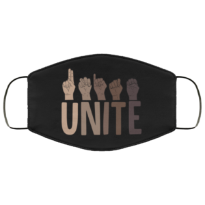 Unite Sign Language Black Lives Matter Face Mask