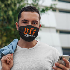 WTF Wear The Mask Funny Face Mask