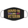 Covid-19 Veteran  Social Distance Funny Face Mask Reusable