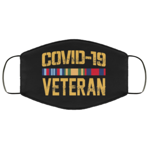 Covid-19 Veteran  Social Distance Funny Face Mask Reusable